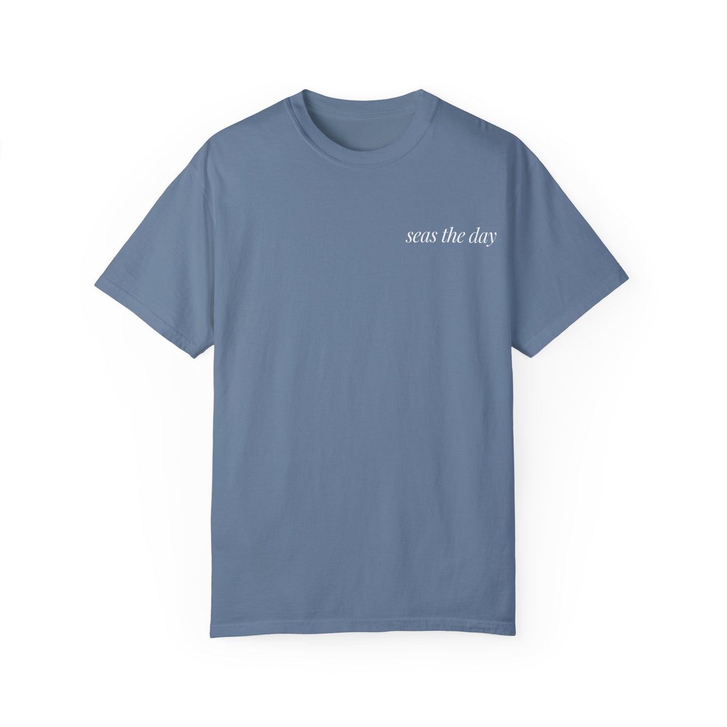 Seas the Day Pocket Tee | Azure