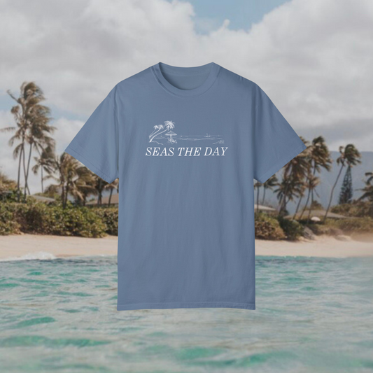 Seas the Day Tee | Azure